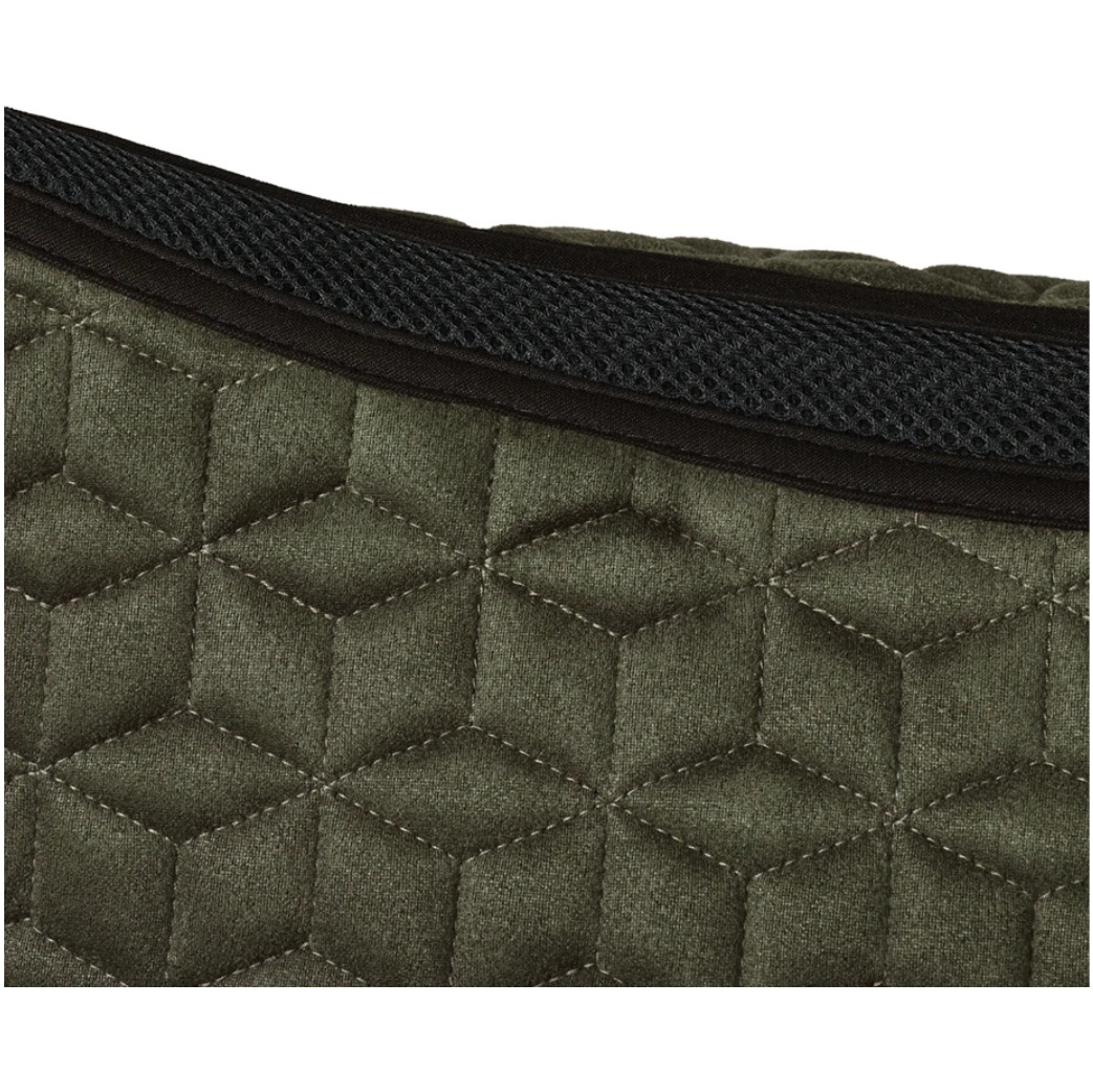 2026 WeatherBeeta Suede Elite Air-Tec Jump Shaped Saddle Pad 1030347 - Olive